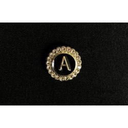 Pin Letra A con Brillantes